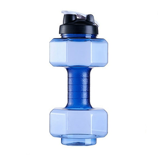 2.6 L Dumbbells Large Water Bottle Free Sports Running Fitness Kettle Gym